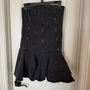 Wild Fable Black Strapless Dress